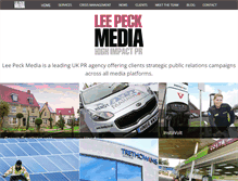 Tablet Screenshot of leepeckmedia.com
